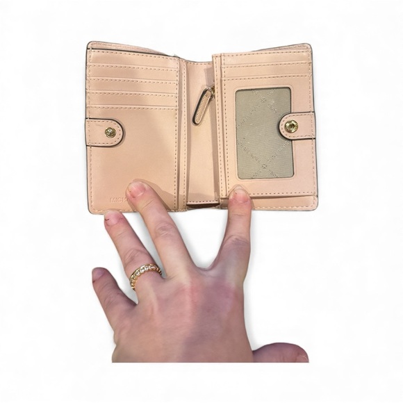 Michael Kors Cream Monogram Wallet - Picture 5 of 6